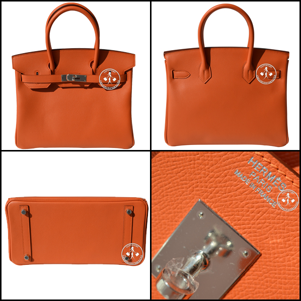 30cm Hermes Mangue Epsom Leather Birkin Handbag - Eat Your Heart Out!  